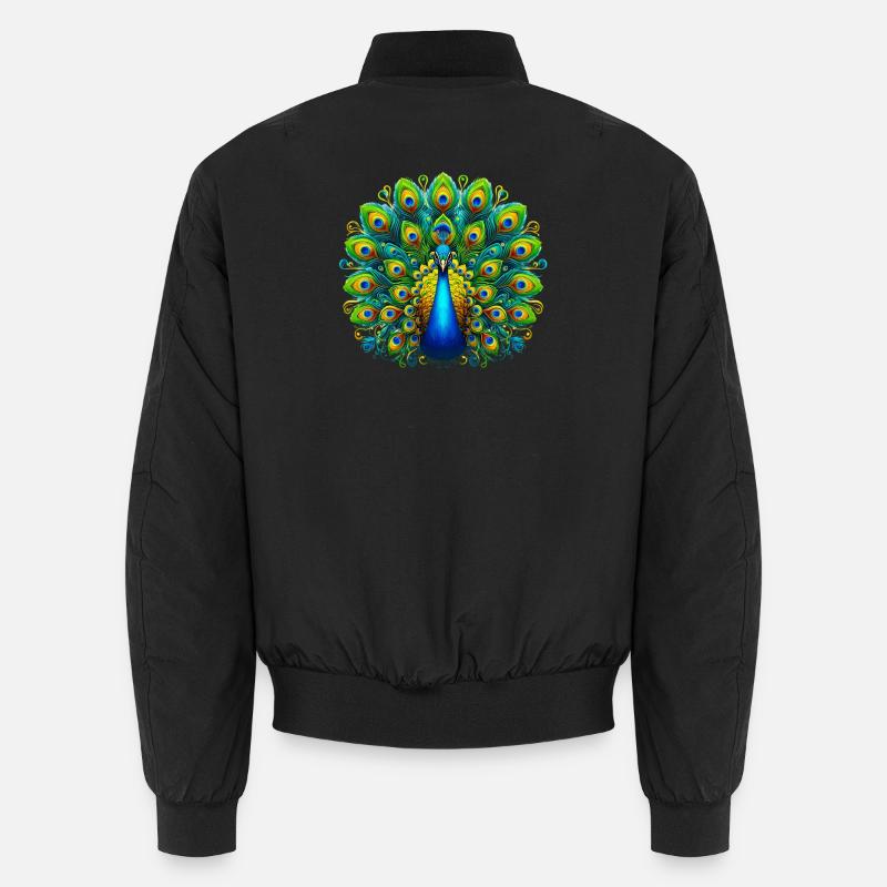Peacock Unisex Bomber Jacket