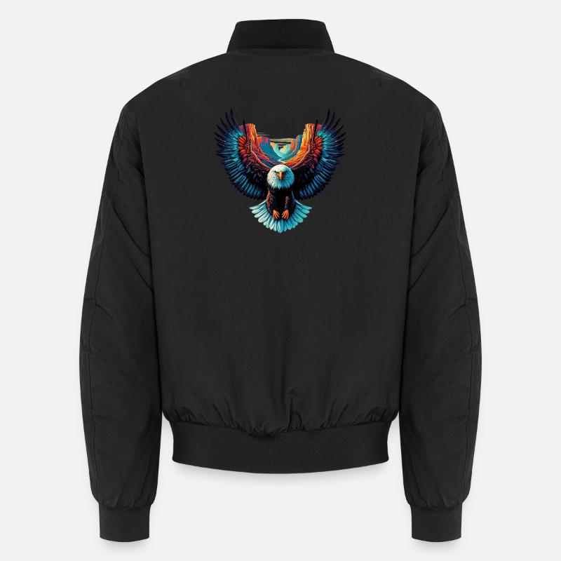 Adler - Unisex Bomberjacke - Schwarz