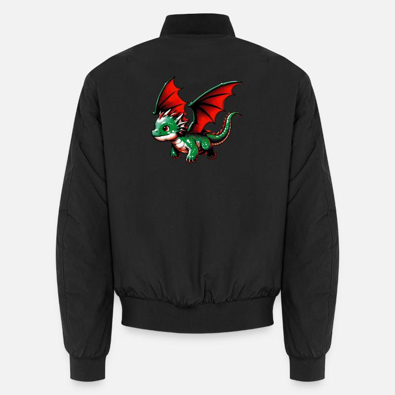 Drache - Unisex Bomberjacke - Schwarz