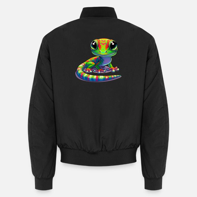 Gecko - Unisex Bomberjacke - Schwarz