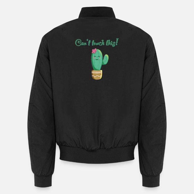 Cute cactus with funny saying Unisex Bomber Jacket