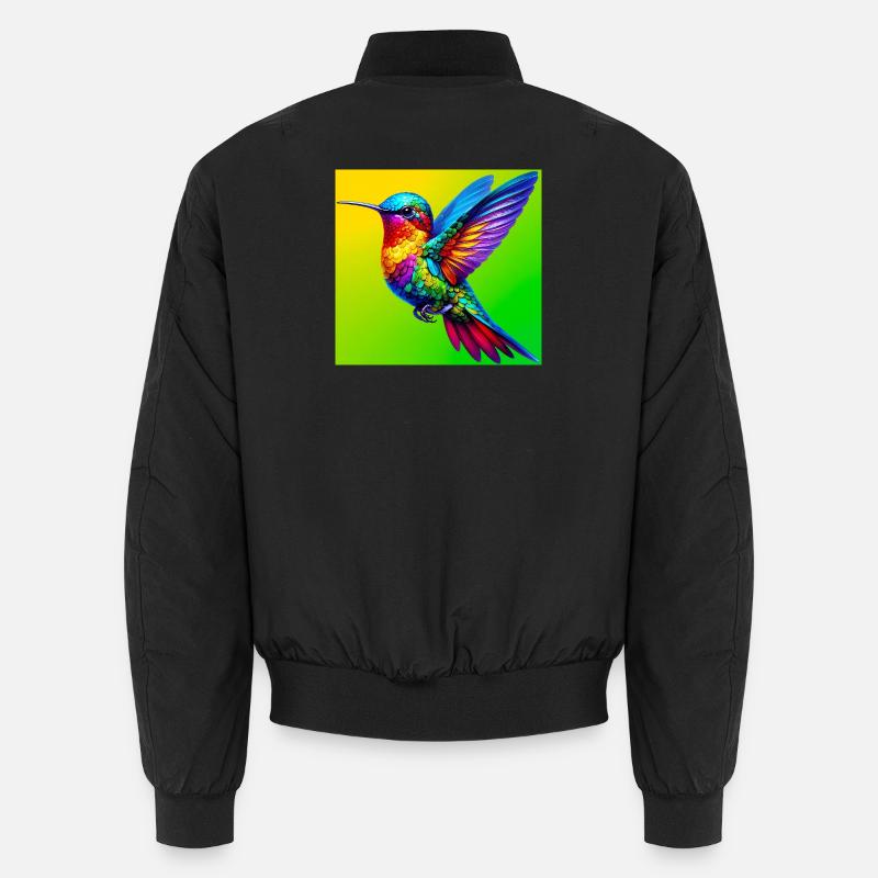 Kolibri - Unisex Bomberjacke - Schwarz