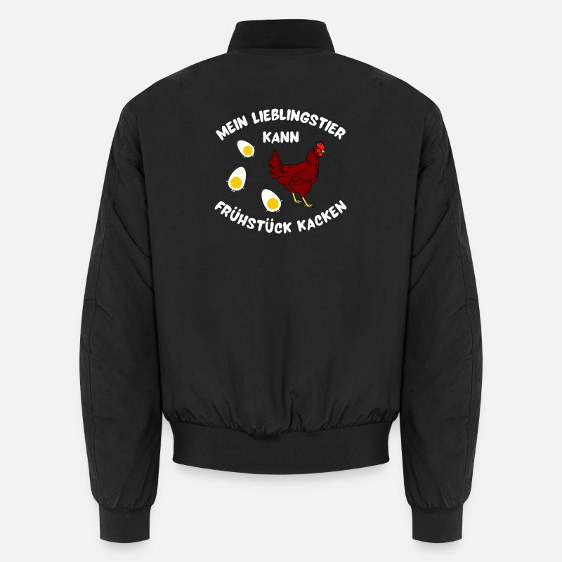 Poulet avec délice pour le petit-déjeuner design Bomber unisexe