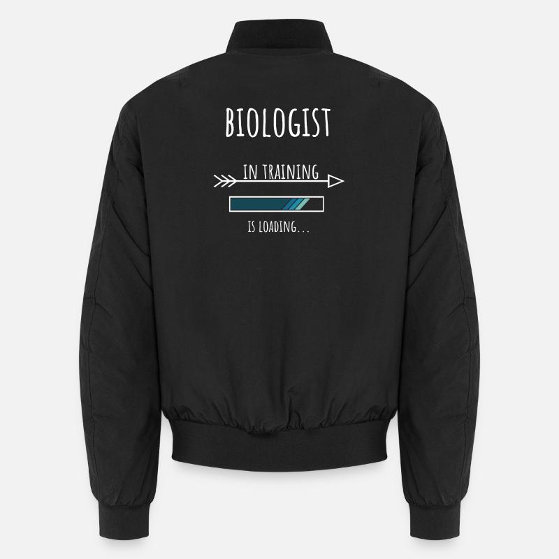 Biologist Gift Profession Training Biologist - Unisex Bomber Jacket - black