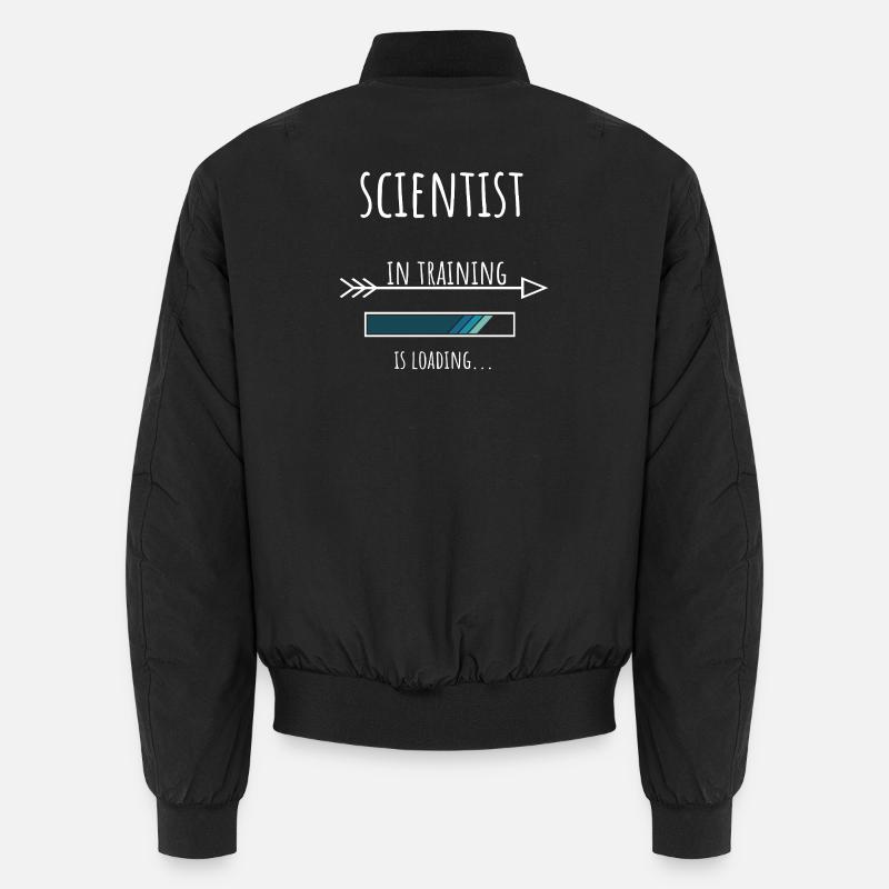 Scientist Gift Profession Education Scientist - Unisex Bomber Jacket - black