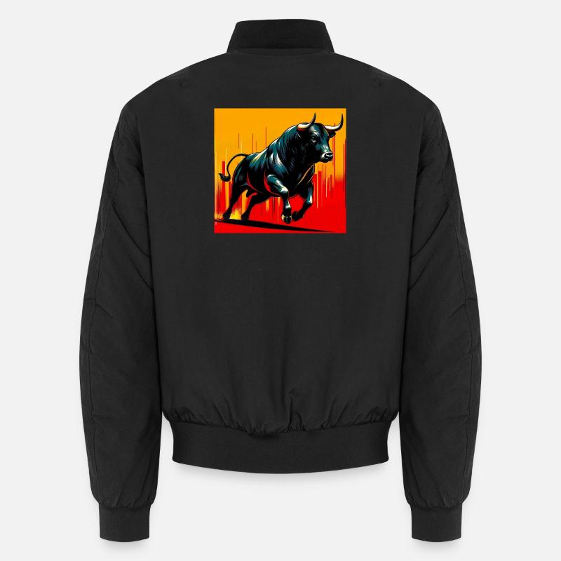 Stier - Unisex Bomberjacke - Schwarz