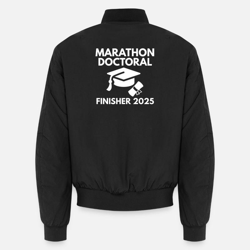 Marathon Doktorand Finisher 2025 Doktorand Geschenk Unisex Bomberjacke