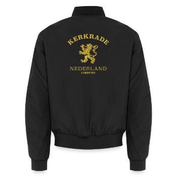 Kerkrade Nederland, Pays-Bas - Bomber unisexe - noir - Dos - AI Model Male 185 light (185cm)