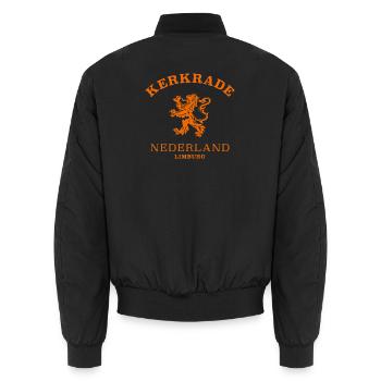 Kerkrade Nederland, Pays-Bas - Bomber unisexe - noir - Dos - AI Model Male 185 light (185cm)