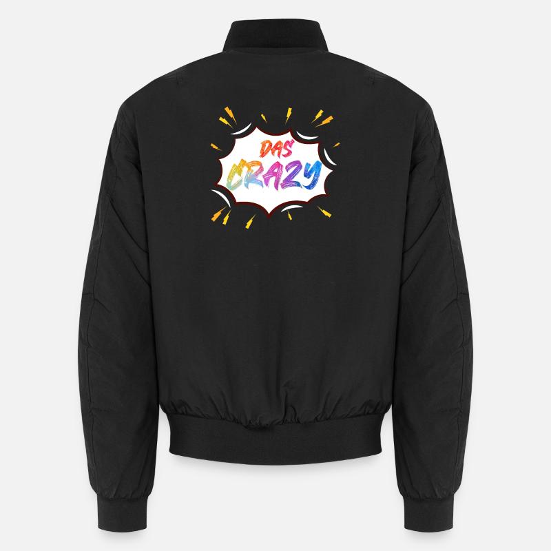 Das Crazy Farbknall - Unisex Bomberjacke - Schwarz