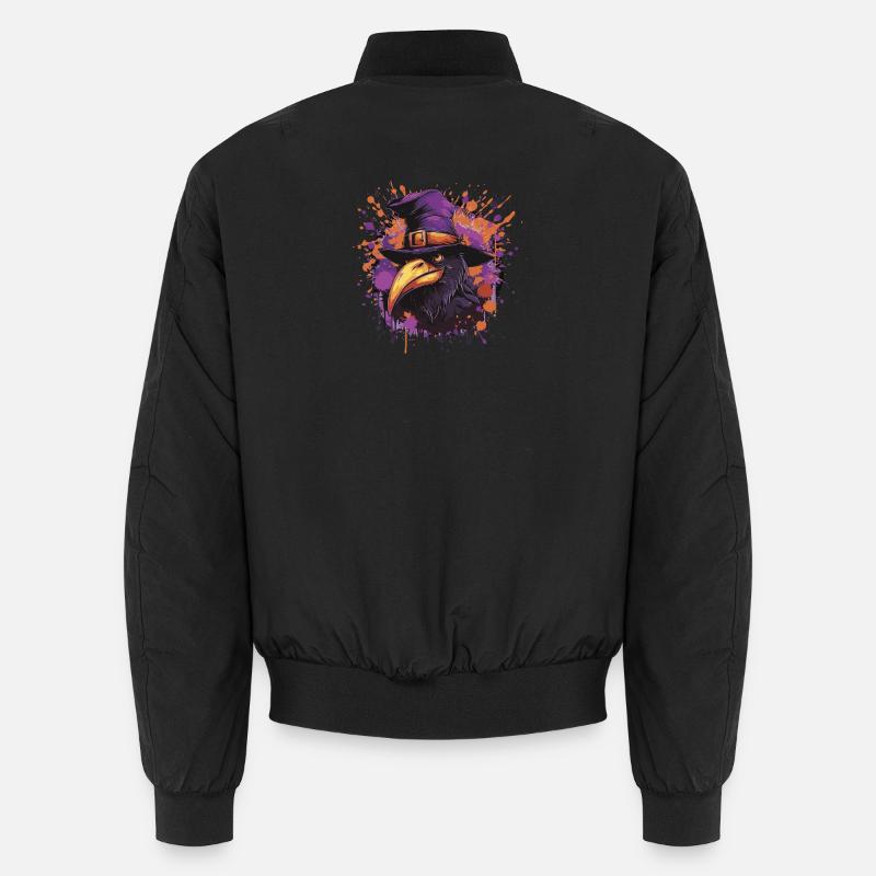 Raven Comic Halloween Unisex Bomber Jacket