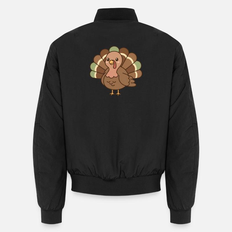 Turkey - Unisex Bomber Jacket - black