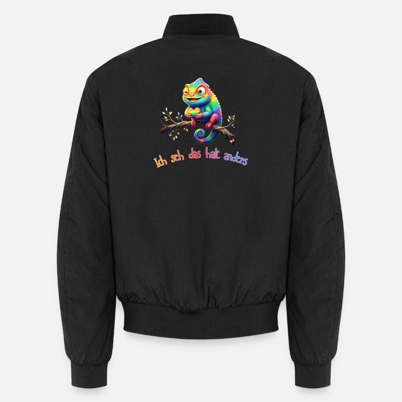 Ich seh das halt anders!  - Unisex Bomberjacke - Schwarz