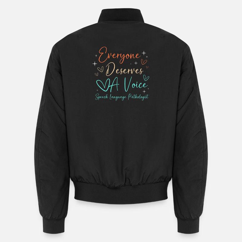 Speech Pathologist SLP Speech Therapist Unisex Bomber Jacket