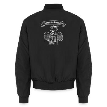 Herr Bier - Ein Prosit der Gemütlichkeit - Bomber unisexe - noir - Dos - AI Model Male 185 light (185cm)