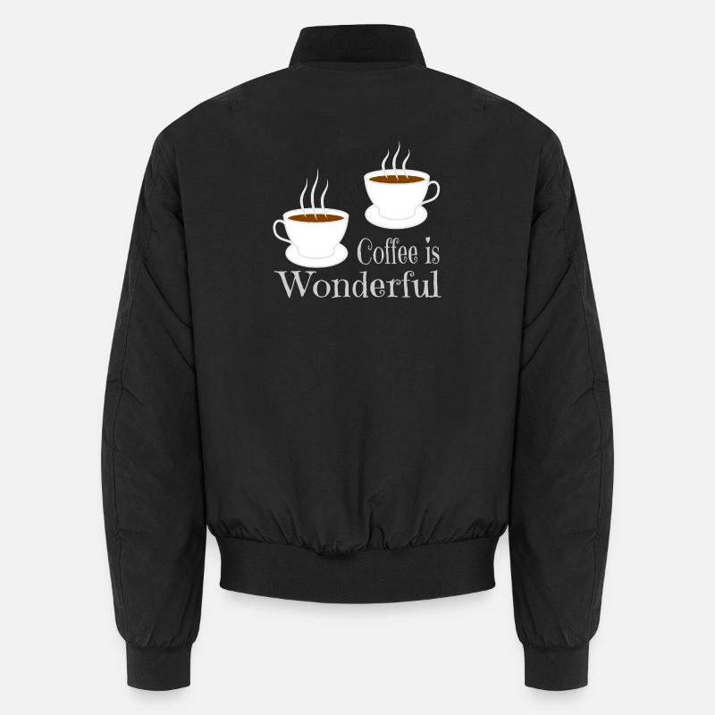 Café - Bomber unisexe - noir