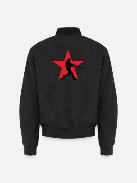 Baseball – Sport - Unisex Bomberjacke - Schwarz