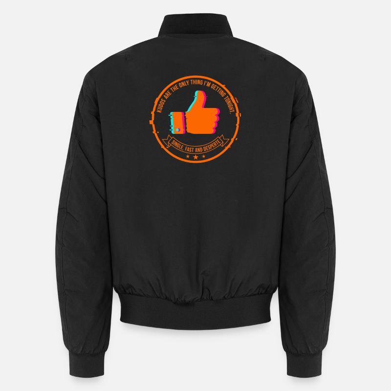 NeonThumbs Stempel: Single heute Abend Unisex Bomberjacke