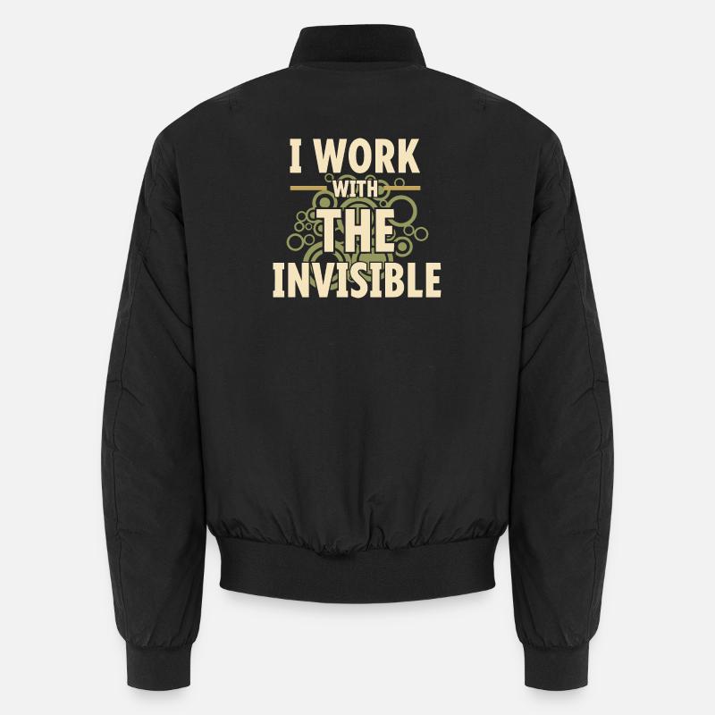 microbiology - Unisex Bomber Jacket - black