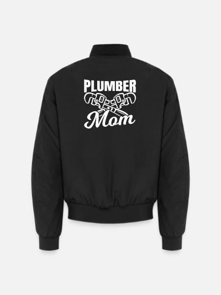 Plumber Mom - Unisex Bomber Jacket - black
