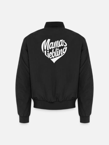 Mom's Favorite Heart Design - Unisex Bomber Jacket - black