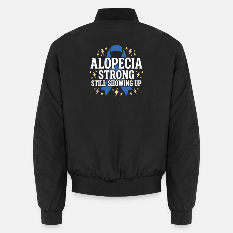Alopezie-bewusstsein Alopecia Areata Haarausfall - Unisex Bomberjacke - Schwarz