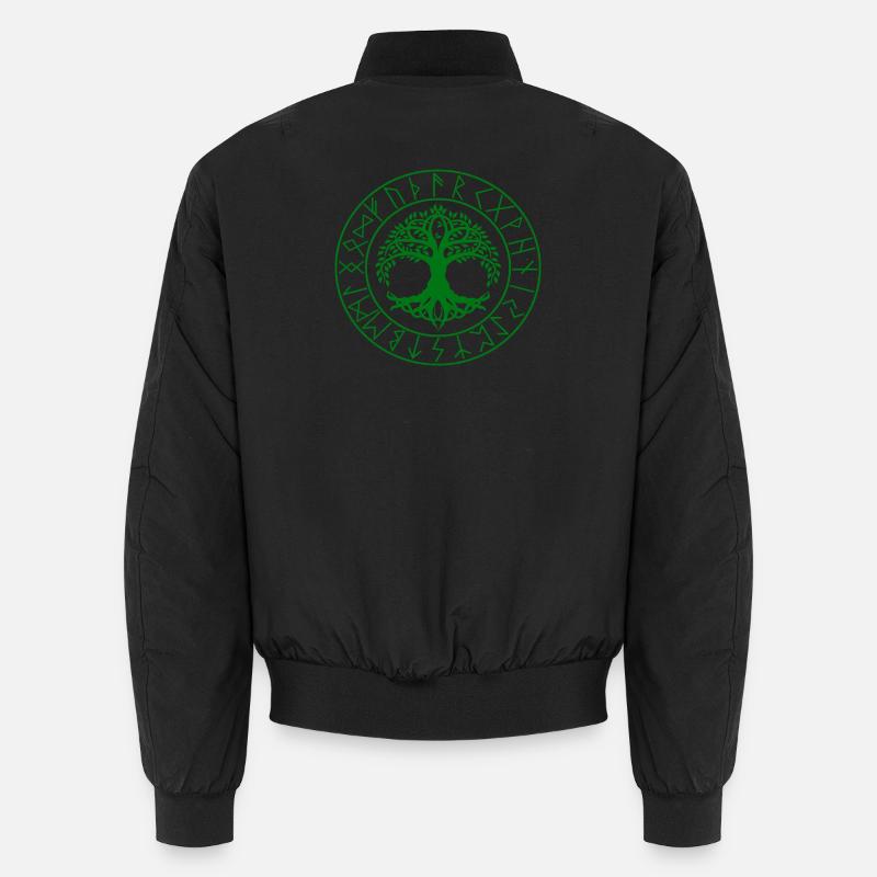 Wikinger Baum Keltischer Knoten Unisex Bomberjacke