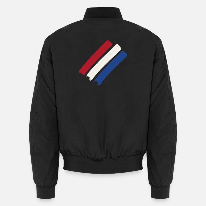 Netherlands - Unisex Bomber Jacket - black