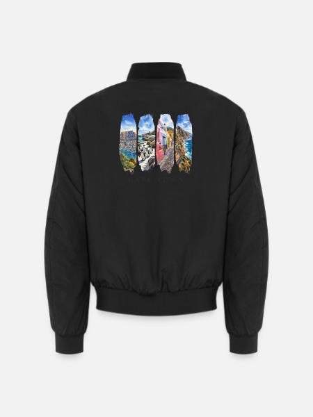 Kapstadt Urlaub Travel – Südafrika Stadt Motiv - Unisex Bomberjacke - Schwarz