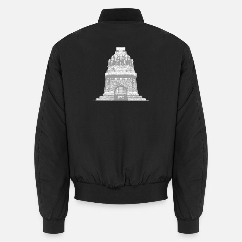 Völkerschlachtdenkmal Leipzig - Unisex Bomberjacke - Schwarz