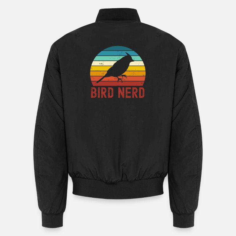 Vogel Vögel - Unisex Bomberjacke - Schwarz