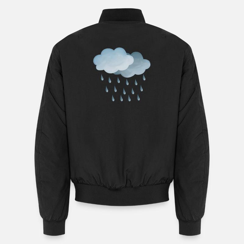 Weather Rain-Clouds Symbol Unisex Bomber Jacket
