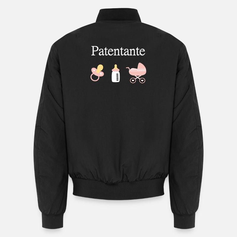 Patentante Geburt Mädchen Taufe - Unisex Bomberjacke - Schwarz