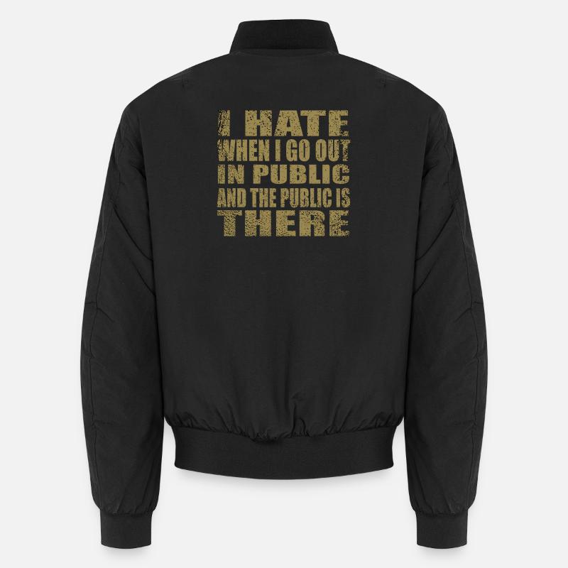 cooles Zitat - Unisex Bomberjacke - Schwarz