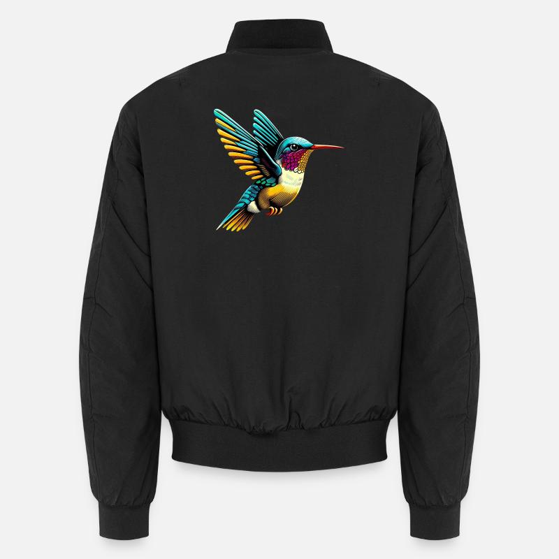 Hummingbird - Unisex Bomber Jacket - black
