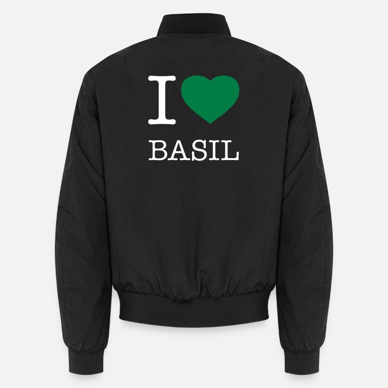 J’AIME LE BASILIC Basilikum - Bomber unisexe - noir