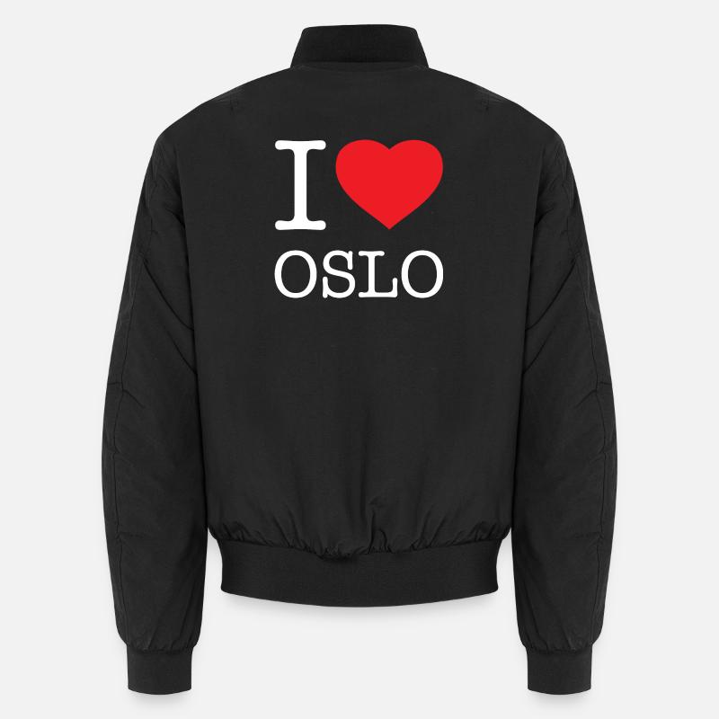 I LOVE OSLO Unisex Bomber Jacket