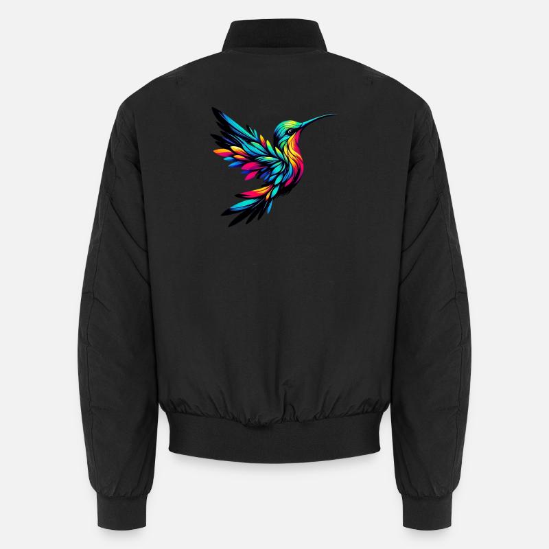 Kolibri - Unisex Bomberjacke - Schwarz