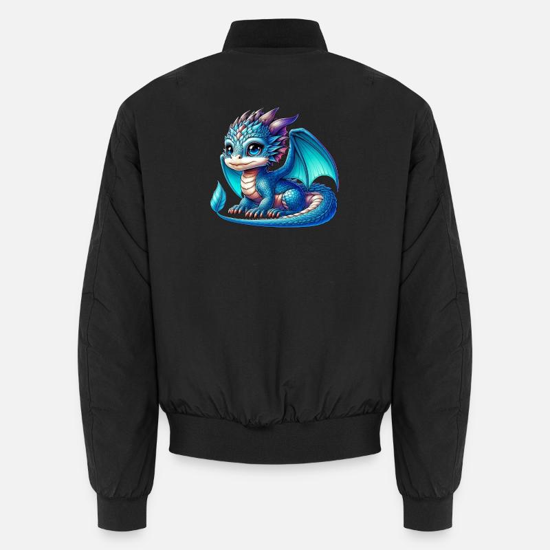 Drache - Unisex Bomberjacke - Schwarz
