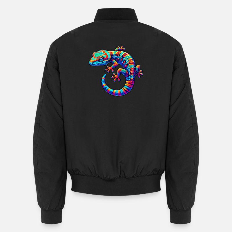 Gecko - Unisex Bomber Jacket - black