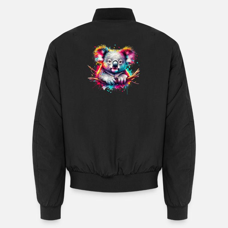 Koala - Bomber unisexe - noir