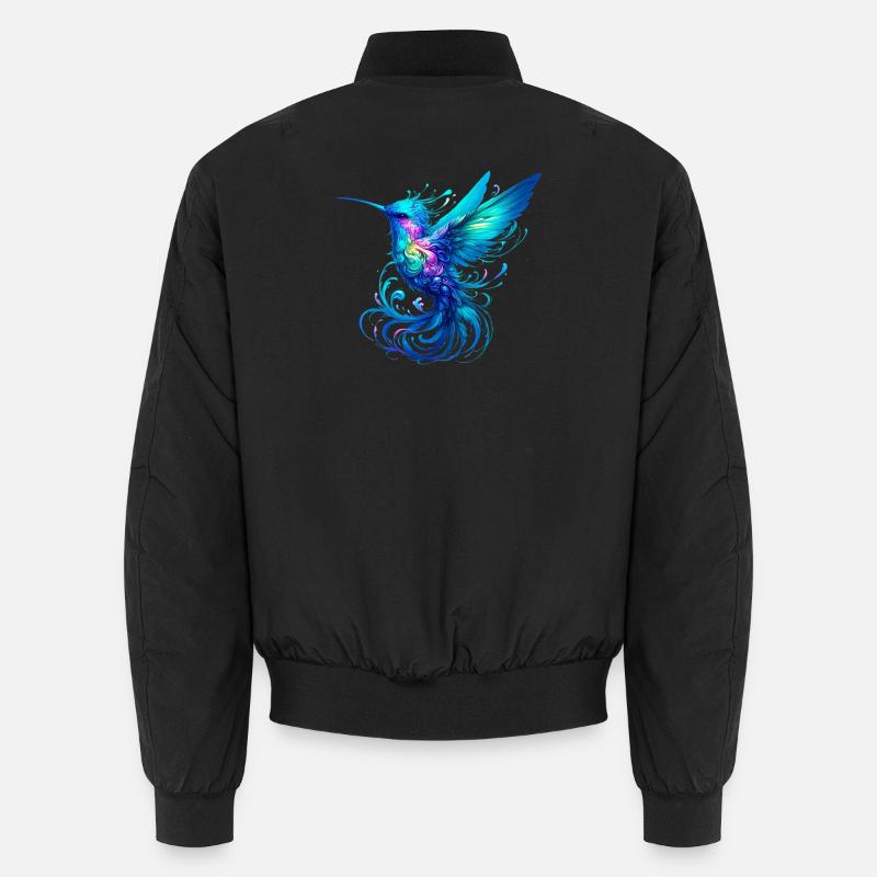 Kolibri - Unisex Bomberjacke - Schwarz