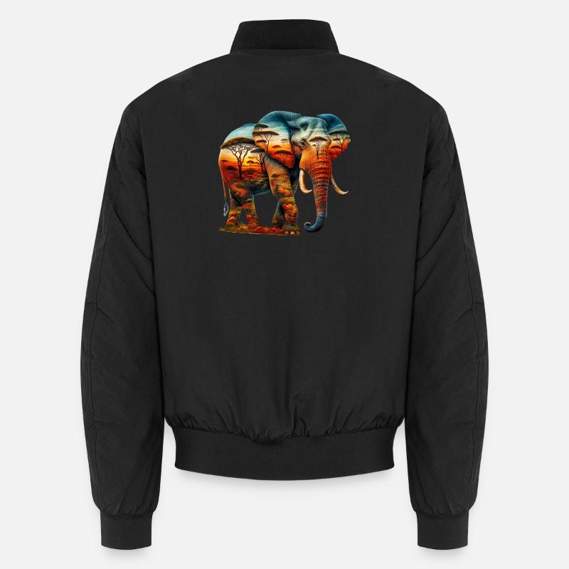 Éléphant Bomber unisexe