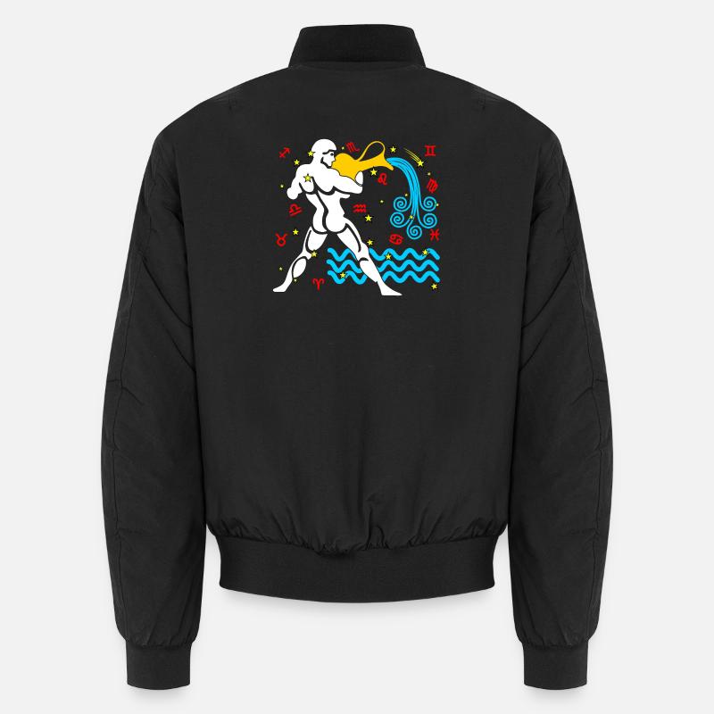 Aquarius-Farbe Unisex Bomberjacke