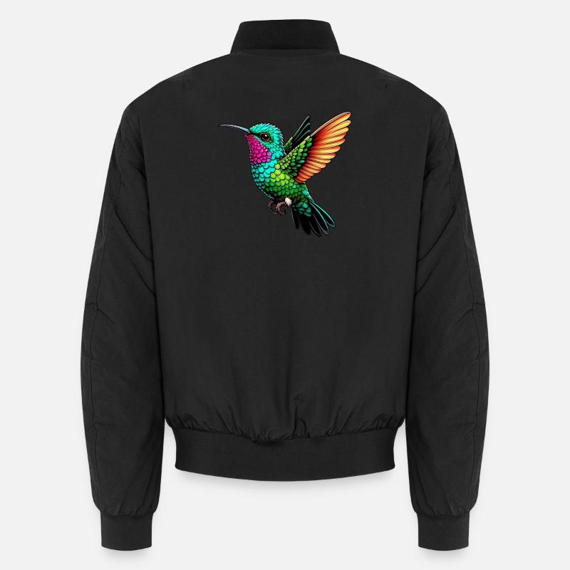 Hummingbird - Unisex Bomber Jacket - black
