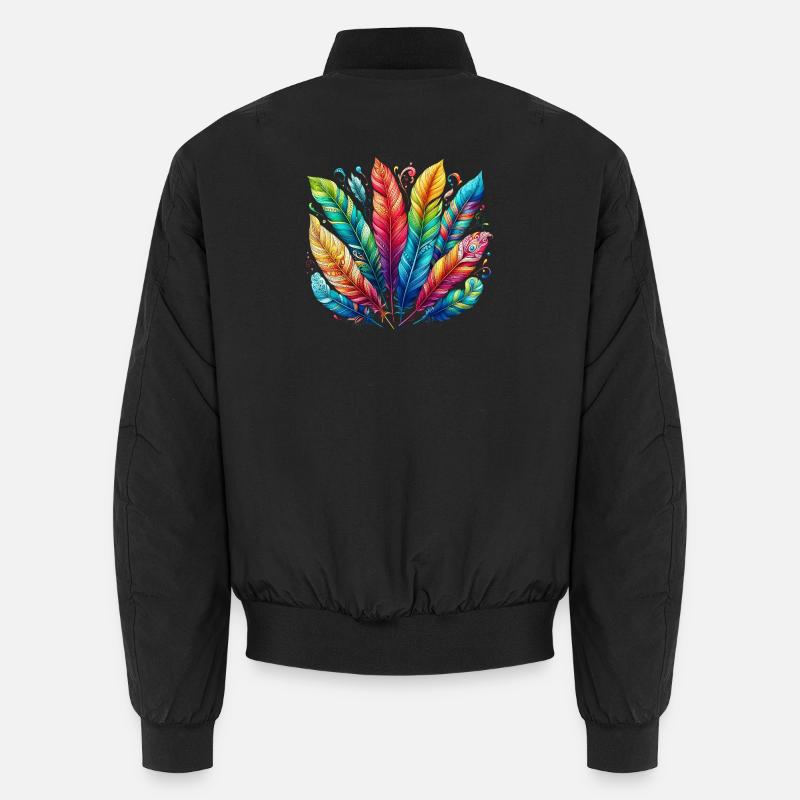 Feather Feather Pen Pens Unisex Bomber Jacket