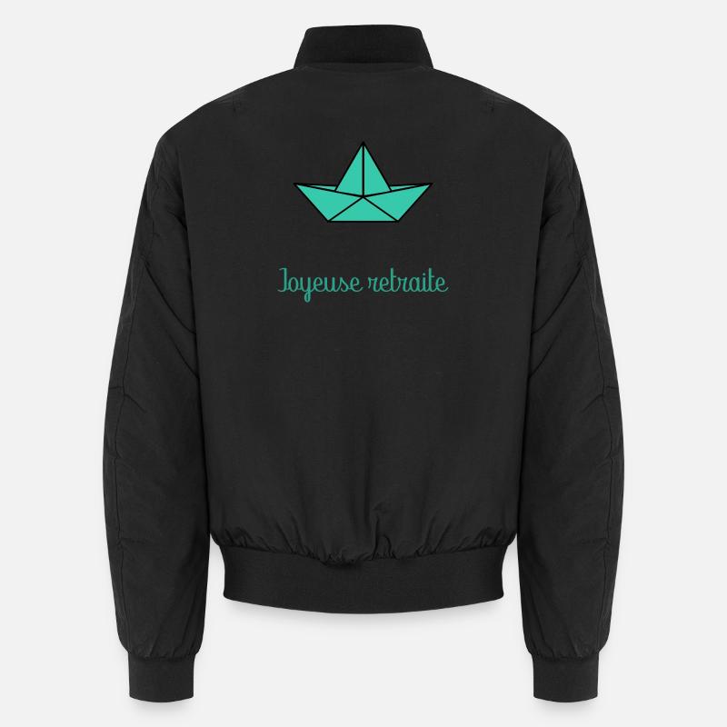 RETIREMENT. RETIRED - Unisex Bomber Jacket - black