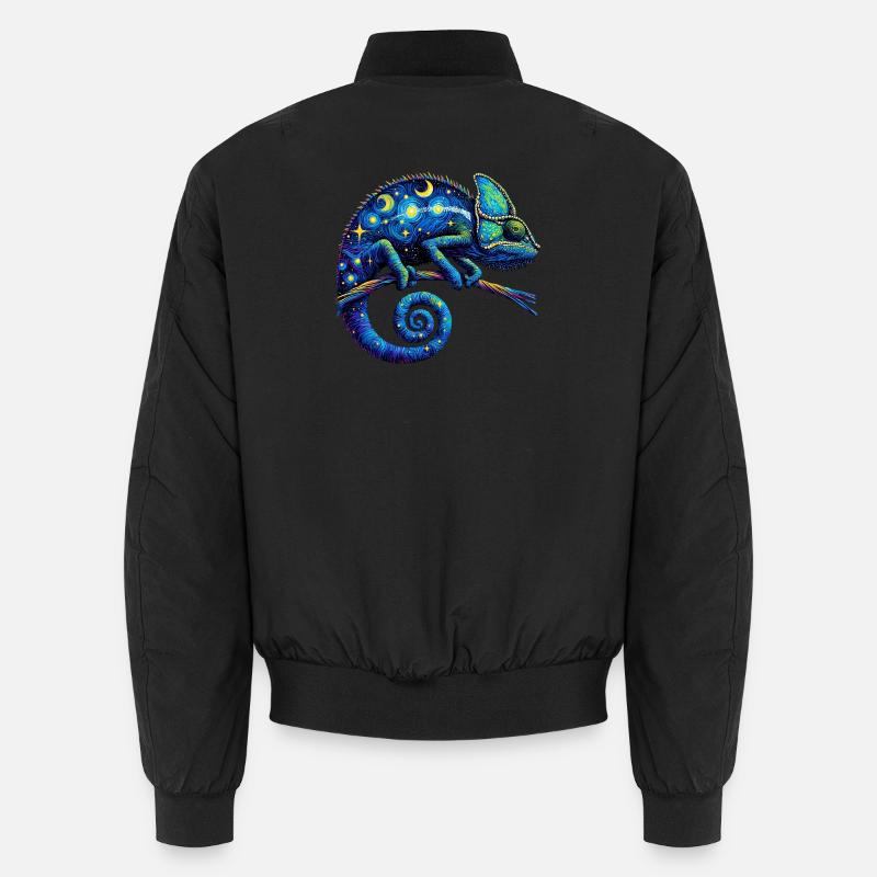 Chamäleon - Unisex Bomberjacke - Schwarz