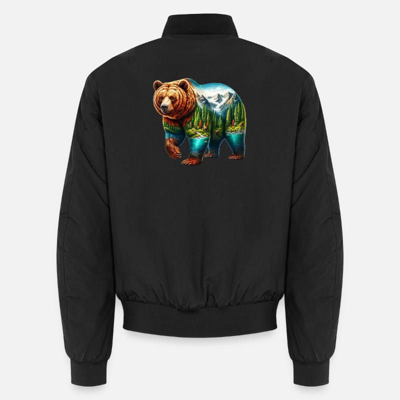 Bear Unisex Bomber Jacket