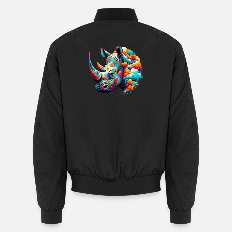 Rhinocéros - Bomber unisexe - noir